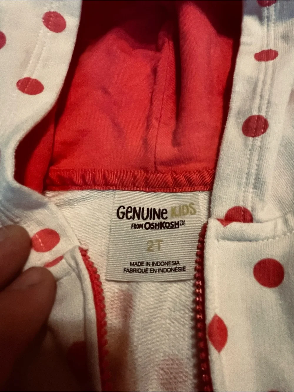 Girls 2T Hoodie Bundle – OshKosh Polka Dot & Koala Kids Peace Hearts